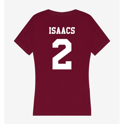 Texas A&M - NCAA Men's Basketball : Pop Isaacs - Women's V-Neck T-Shirt-1