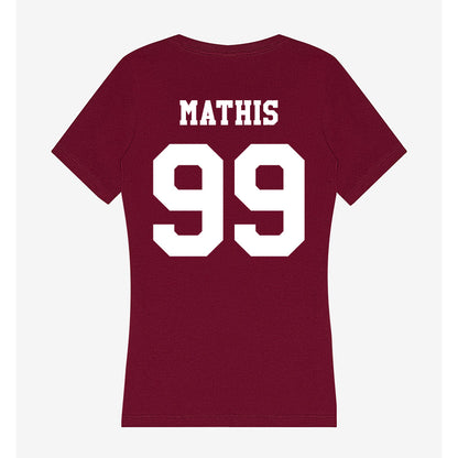 Texas A&M - NCAA Softball : Kelsey Mathis - Women's V-Neck T-Shirt-1