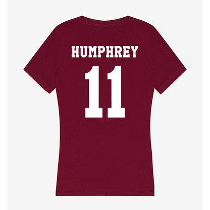 Texas A&M - NCAA Women's Volleyball : Taylor Humphrey - Women's V-Neck T-Shirt-1