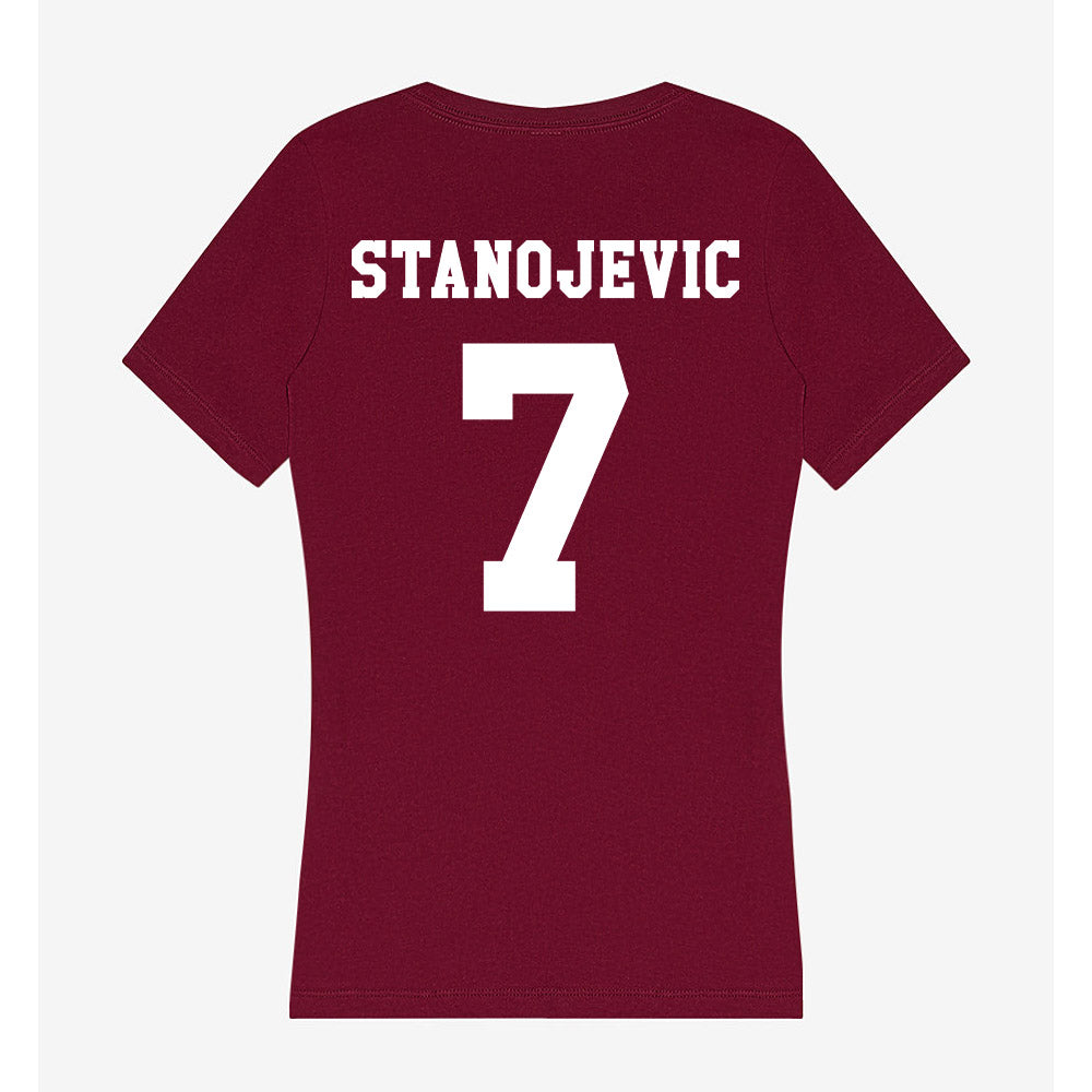 Texas A&M - NCAA Women's Volleyball : Djurdja Stanojevic - Women's V-Neck T-Shirt-1