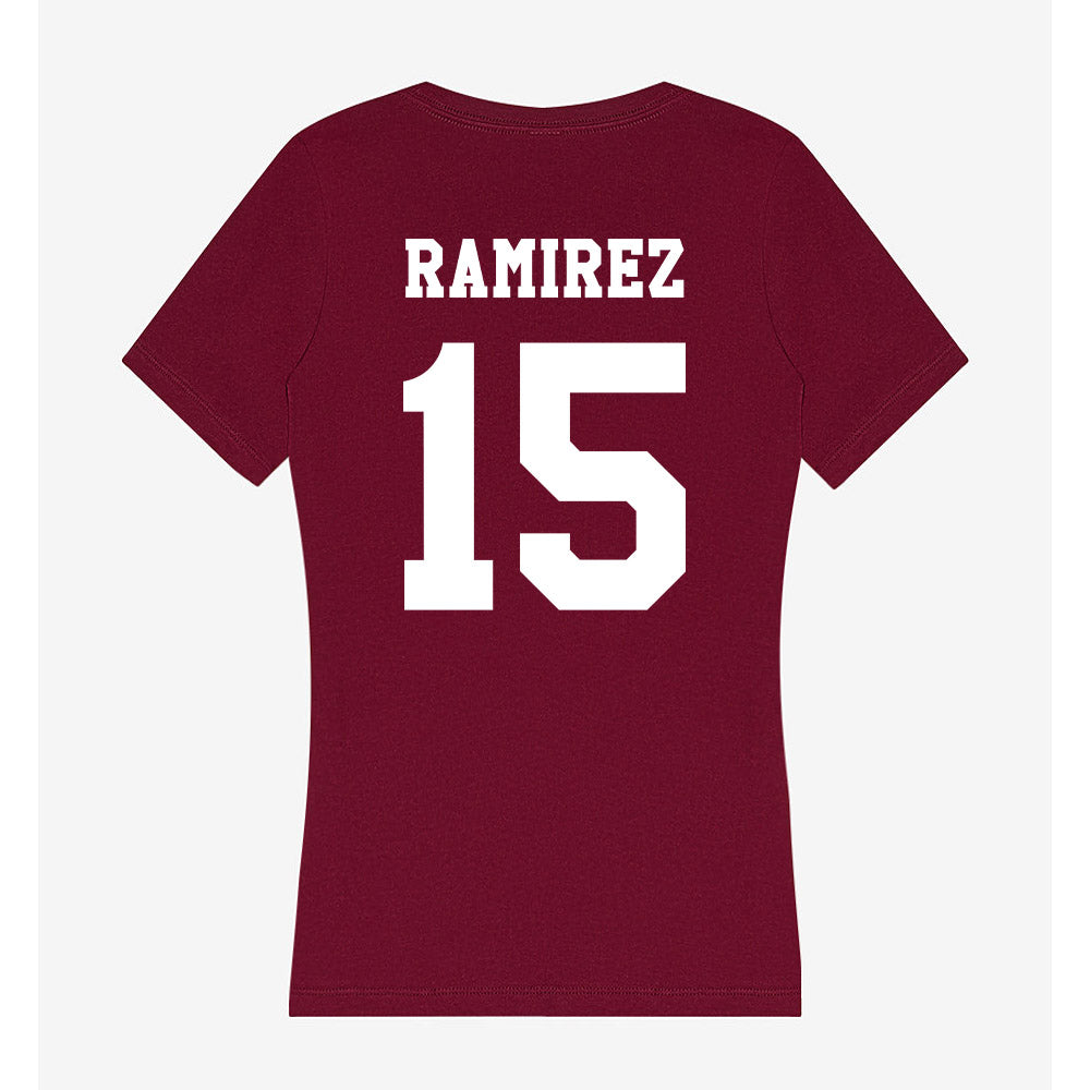 Texas A&M - NCAA Baseball : David Ramirez - Women's V-Neck T-Shirt-1