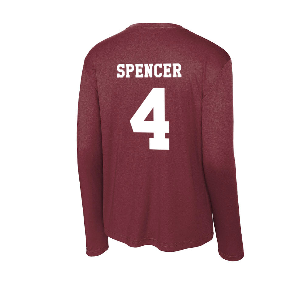 Texas A&M - NCAA Women's Basketball : Chaney Spencer - Activewear Long Sleeve T-Shirt-1