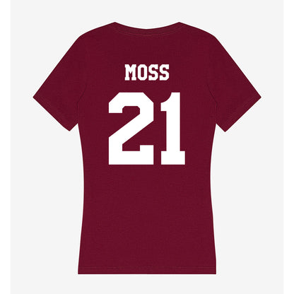 Texas A&M - NCAA Baseball : Weston Moss - Women's V-Neck T-Shirt-1