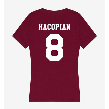 Texas A&M - NCAA Baseball : Christopher Hacopian - Women's V-Neck T-Shirt-1