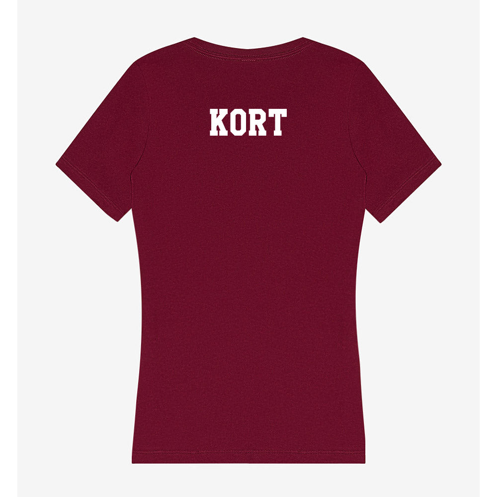 Texas A&M - NCAA Women's Golf : Brynn Kort - Women's V-Neck T-Shirt-1