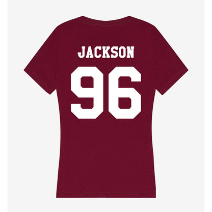 Texas A&M - NCAA Football : Nathan Jackson - Women's V-Neck T-Shirt-1