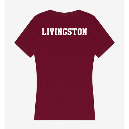 Texas A&M - NCAA Women's Track & Field : Maddie Livingston - Women's V-Neck T-Shirt-1