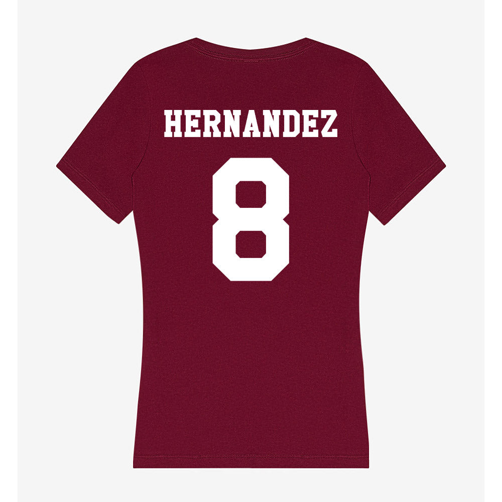 Texas A&M - NCAA Women's Volleyball : Amare Hernandez - Women's V-Neck T-Shirt-1