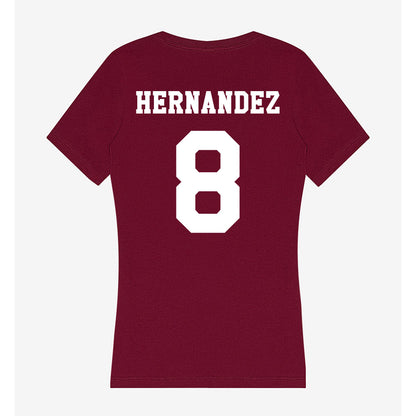 Texas A&M - NCAA Women's Volleyball : Amare Hernandez - Women's V-Neck T-Shirt-1