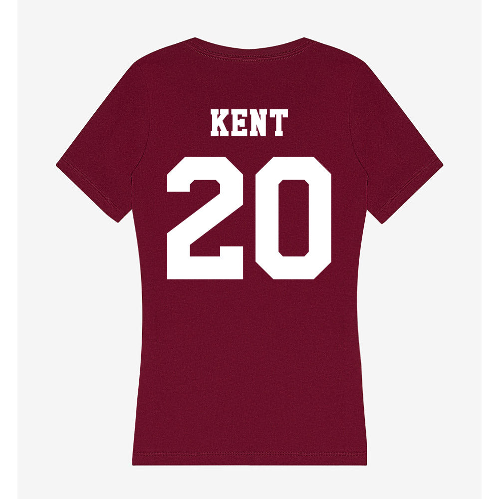 Texas A&M - NCAA Women's Basketball : Janae Kent - Women's V-Neck T-Shirt-1