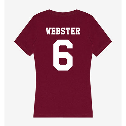 Texas A&M - NCAA Women's Basketball : Jordan Webster - Women's V-Neck T-Shirt-1