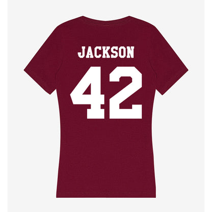 Texas A&M - NCAA Football : Kendall Jackson - Women's V-Neck T-Shirt-1
