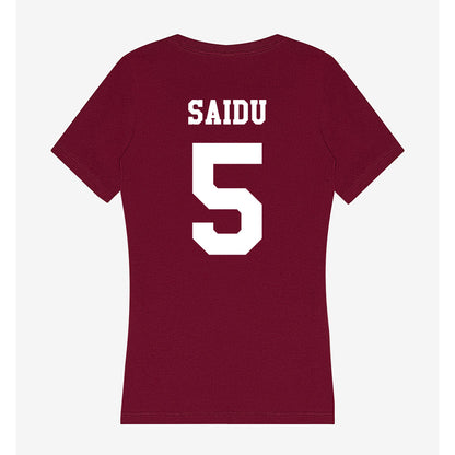 Texas A&M - NCAA Women's Basketball : Vanessa Saidu - Women's V-Neck T-Shirt-1