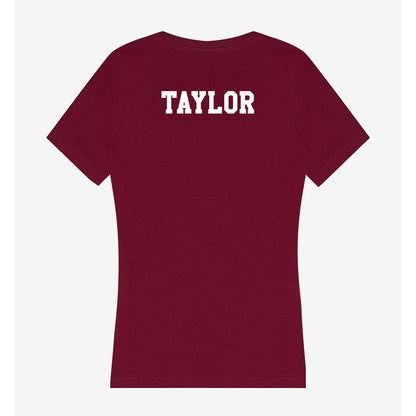 Texas A&M - NCAA Men's Track & Field : Devonte Taylor - Women's V-Neck T-Shirt-1