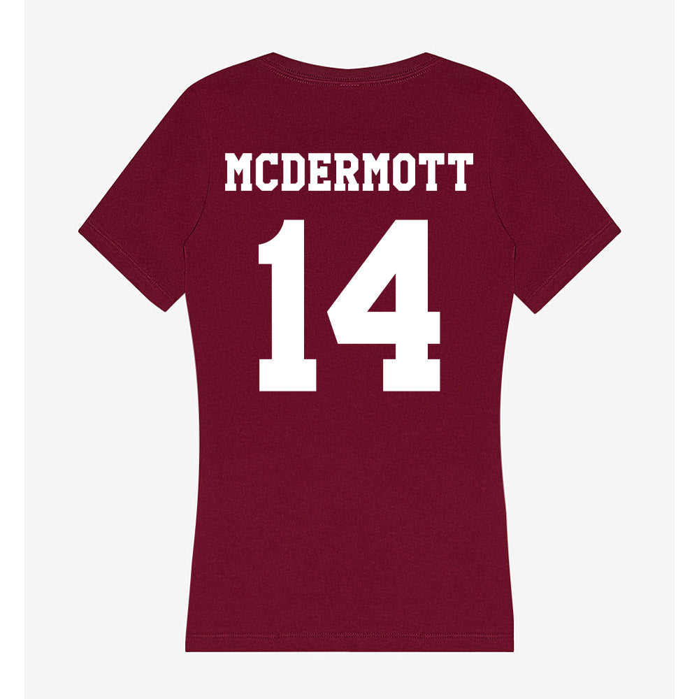 Texas A&M - NCAA Men's Basketball : Chris Mcdermott - Women's V-Neck T-Shirt-1