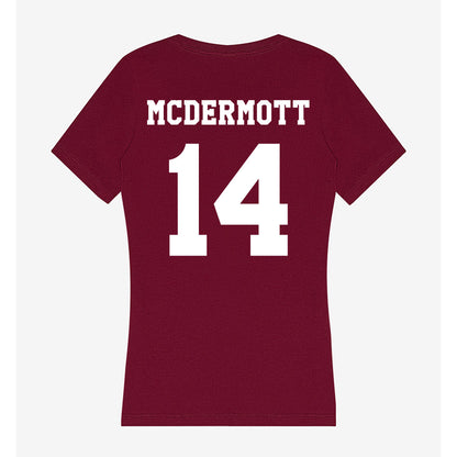 Texas A&M - NCAA Men's Basketball : Chris Mcdermott - Women's V-Neck T-Shirt-1