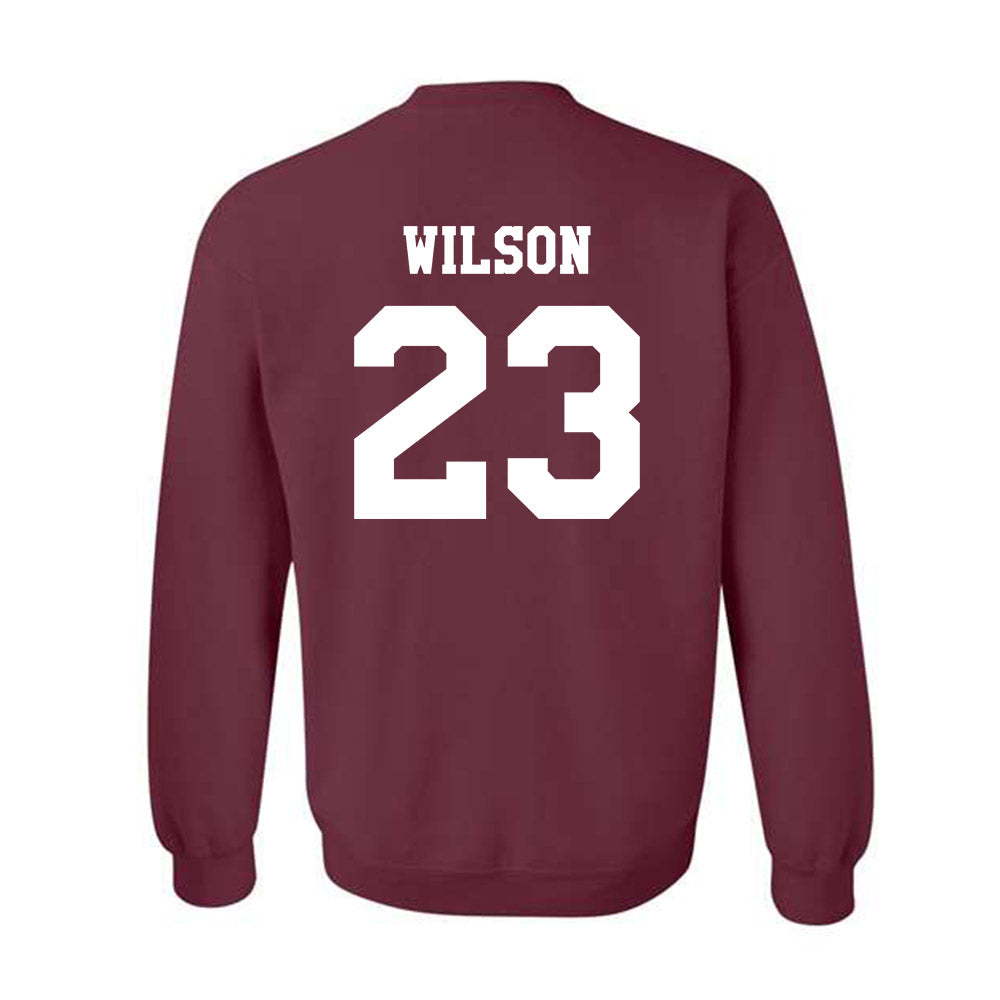 Texas A&M - NCAA Baseball : Jorian Wilson - Classic Shersey Crewneck Sweatshirt-1