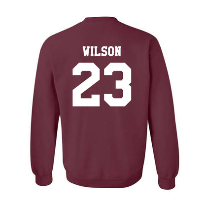 Texas A&M - NCAA Baseball : Jorian Wilson - Classic Shersey Crewneck Sweatshirt-1