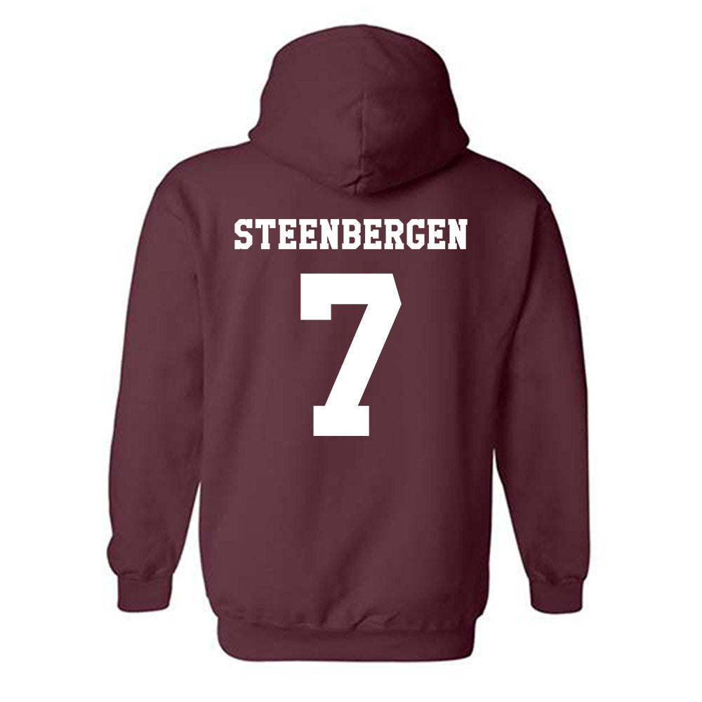 Texas A&M - NCAA Women's Basketball : Pien Steenbergen - Classic Shersey Hooded Sweatshirt-1