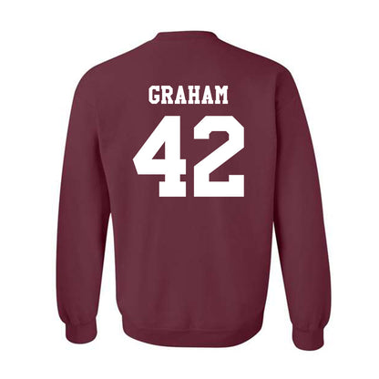 Texas A&M - NCAA Football : Jackson Graham - Classic Shersey Crewneck Sweatshirt-1