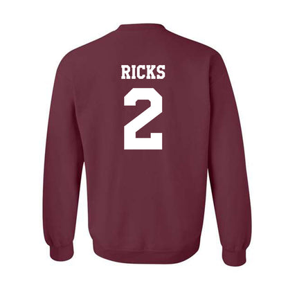 Texas A&M - NCAA Football : Dezz Ricks - Classic Shersey Crewneck Sweatshirt-1