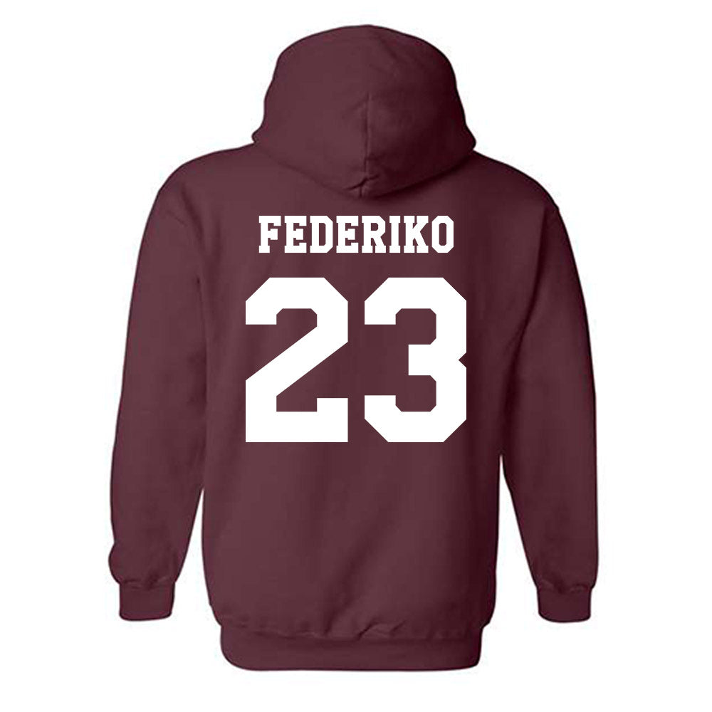 Texas A&M - NCAA Men's Basketball : Federiko Federiko - Classic Shersey Hooded Sweatshirt-1