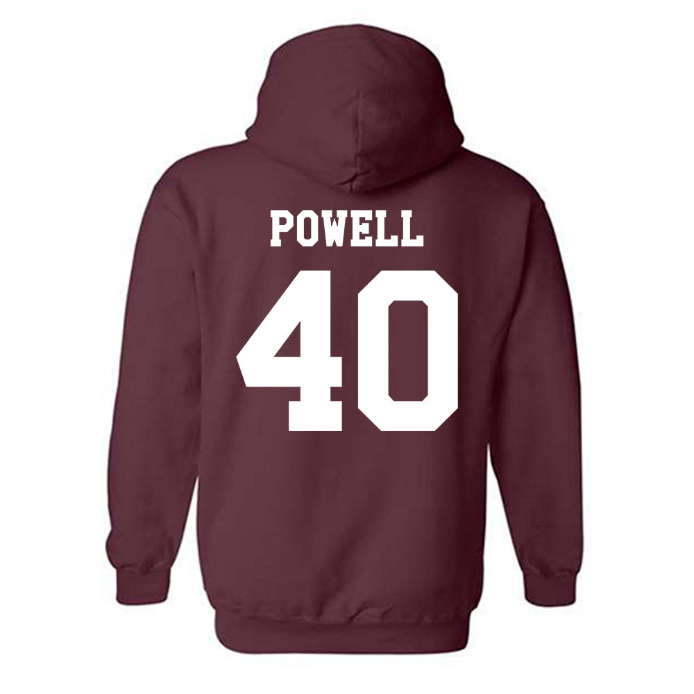 Texas A&M - NCAA Baseball : Cooper Powell - Classic Shersey Hooded Sweatshirt-1