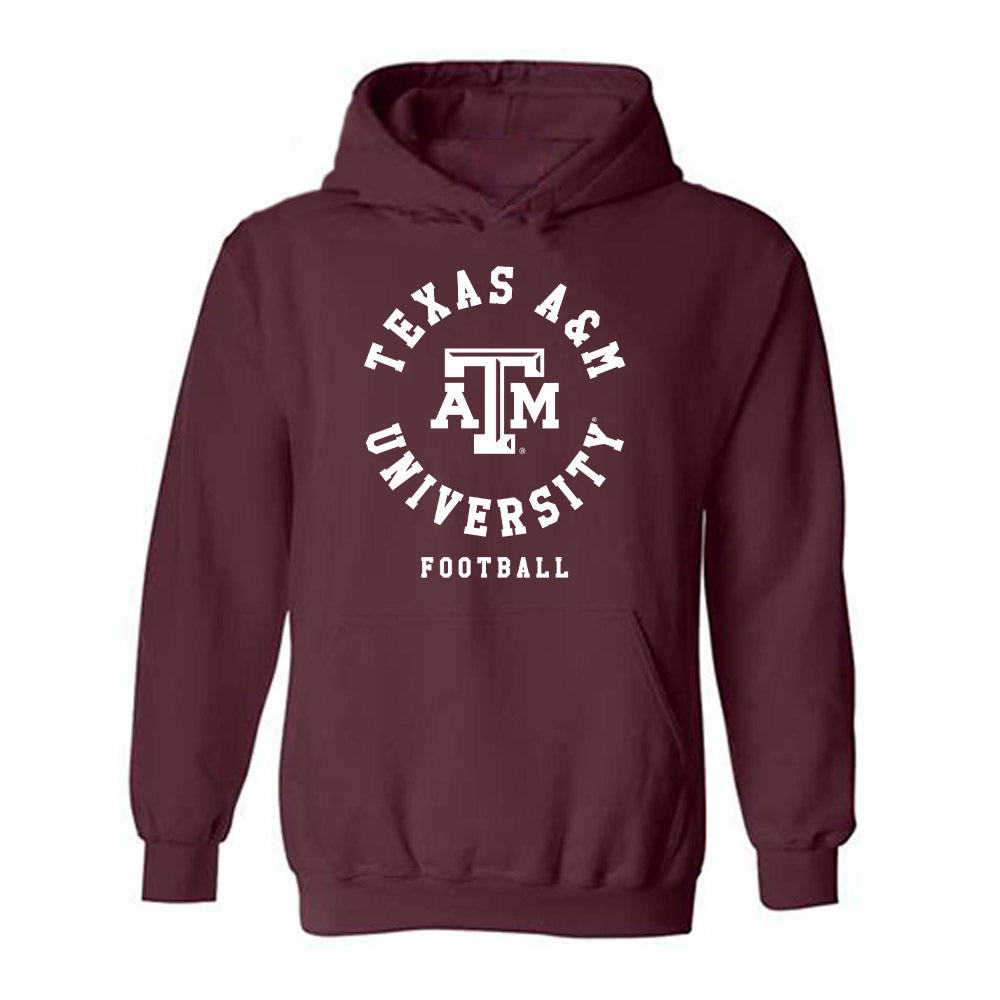 Texas A&M - NCAA Football : Gray Evans - Classic Shersey Hooded Sweatshirt-0
