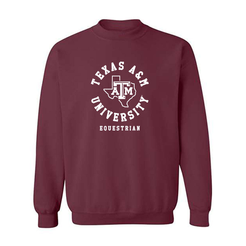 Texas A&M - NCAA Equestrian : Alida Treuting - Classic Shersey Crewneck Sweatshirt-0