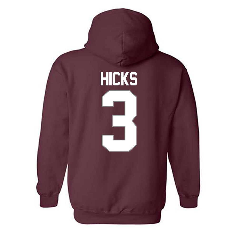 Montana - NCAA Men's Basketball : Brooklyn Hicks - NCAA® March Madness® 2025 Shersey Hooded Sweatshirt-1