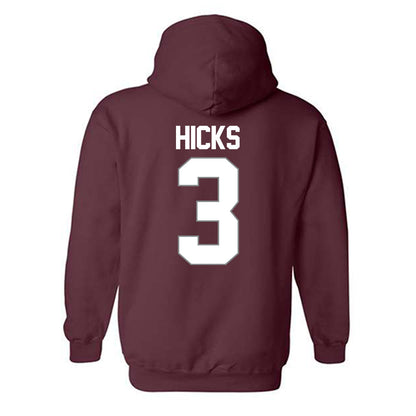 Montana - NCAA Men's Basketball : Brooklyn Hicks - NCAA® March Madness® 2025 Shersey Hooded Sweatshirt-1
