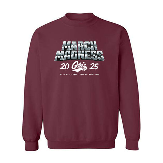 Montana - NCAA Men's Basketball : Money Williams - NCAA® March Madness® 2025 Shersey Crewneck Sweatshirt-0