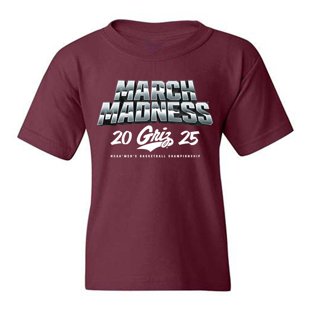 Montana - NCAA Men's Basketball : Amari Jedkins - NCAA® March Madness® 2025 Shersey Youth T-Shirt-0