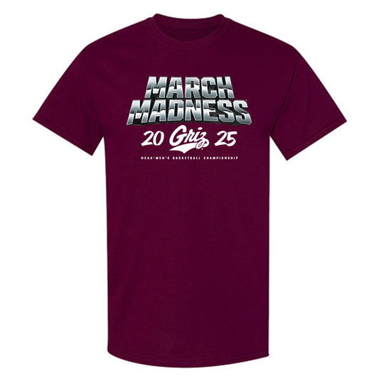 Montana - NCAA Men's Basketball : Luke Moxon - NCAA® March Madness® 2025 Shersey T-Shirt-0