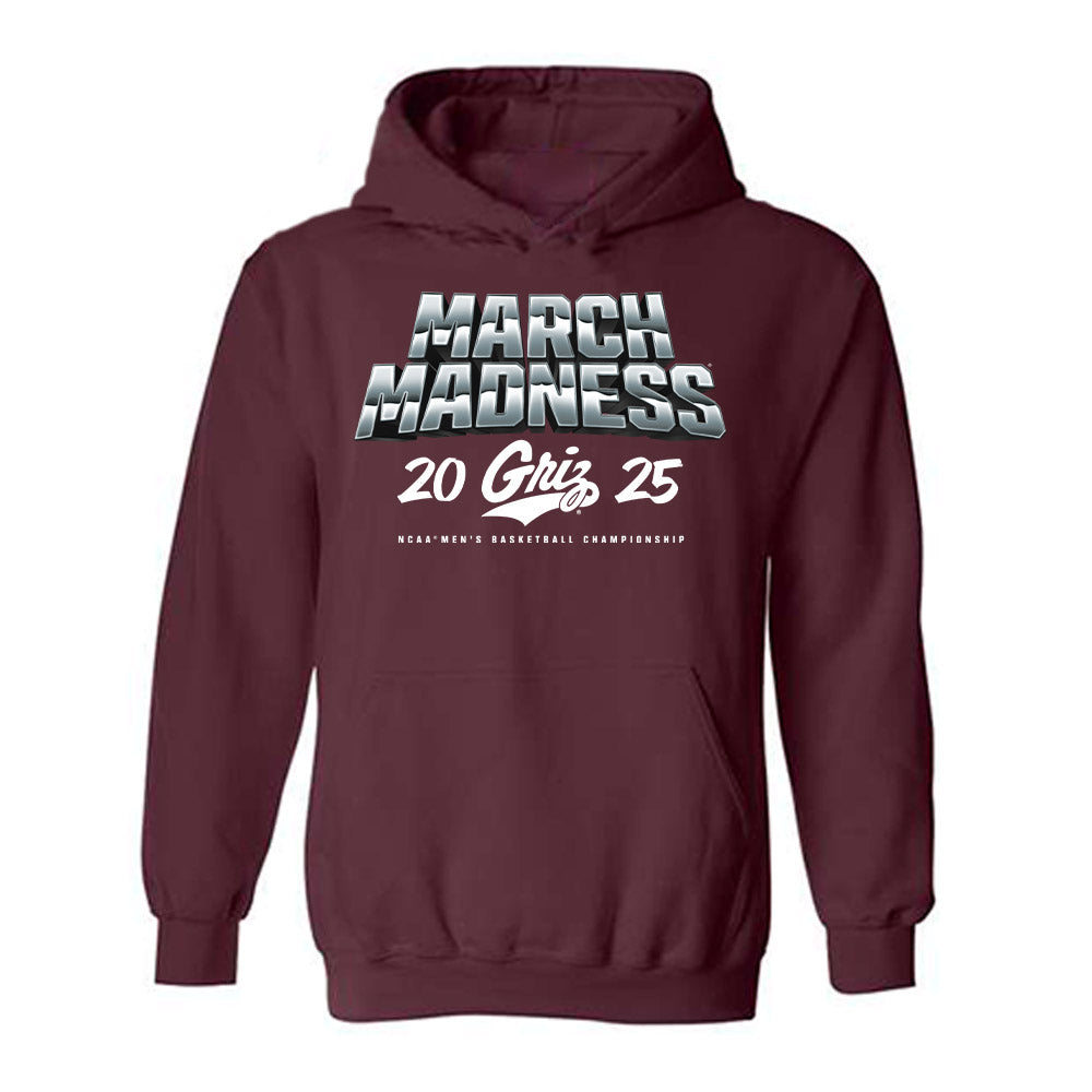 Montana - NCAA Men's Basketball : Kenyon Aguino - NCAA® March Madness® 2025 Shersey Hooded Sweatshirt-0