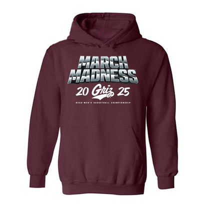 Montana - NCAA Men's Basketball : Kenyon Aguino - NCAA® March Madness® 2025 Shersey Hooded Sweatshirt-0