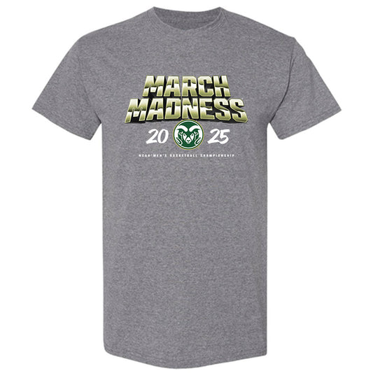 Colorado State - NCAA Men's Basketball : Nicholas Bassett - NCAA® March Madness® 2025 Shersey T-Shirt-0