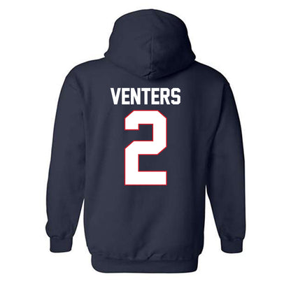 Gonzaga - NCAA Men's Basketball : Steele Venters - Hooded Sweatshirt-1