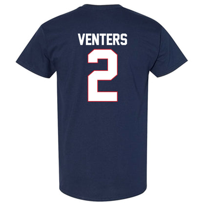 Gonzaga - NCAA Men's Basketball : Steele Venters - T-Shirt-1