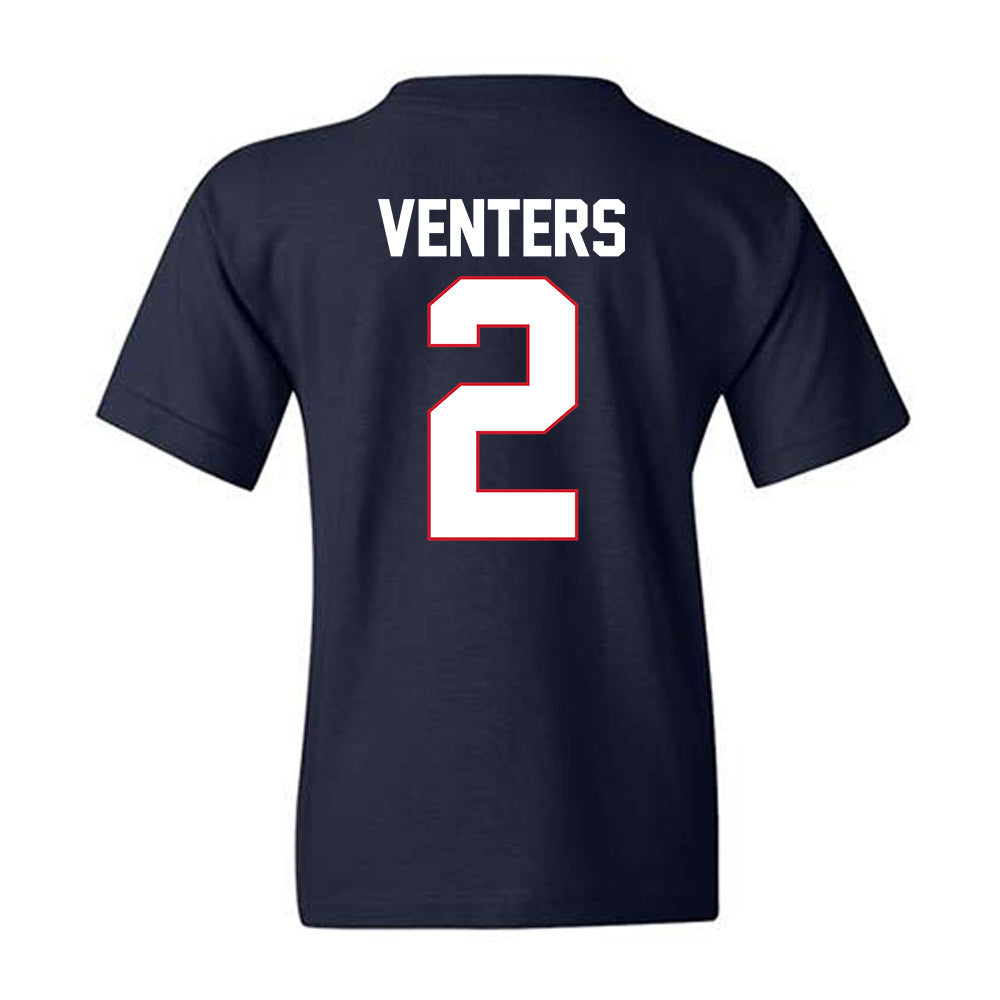 Gonzaga - NCAA Men's Basketball : Steele Venters - Youth T-Shirt-1