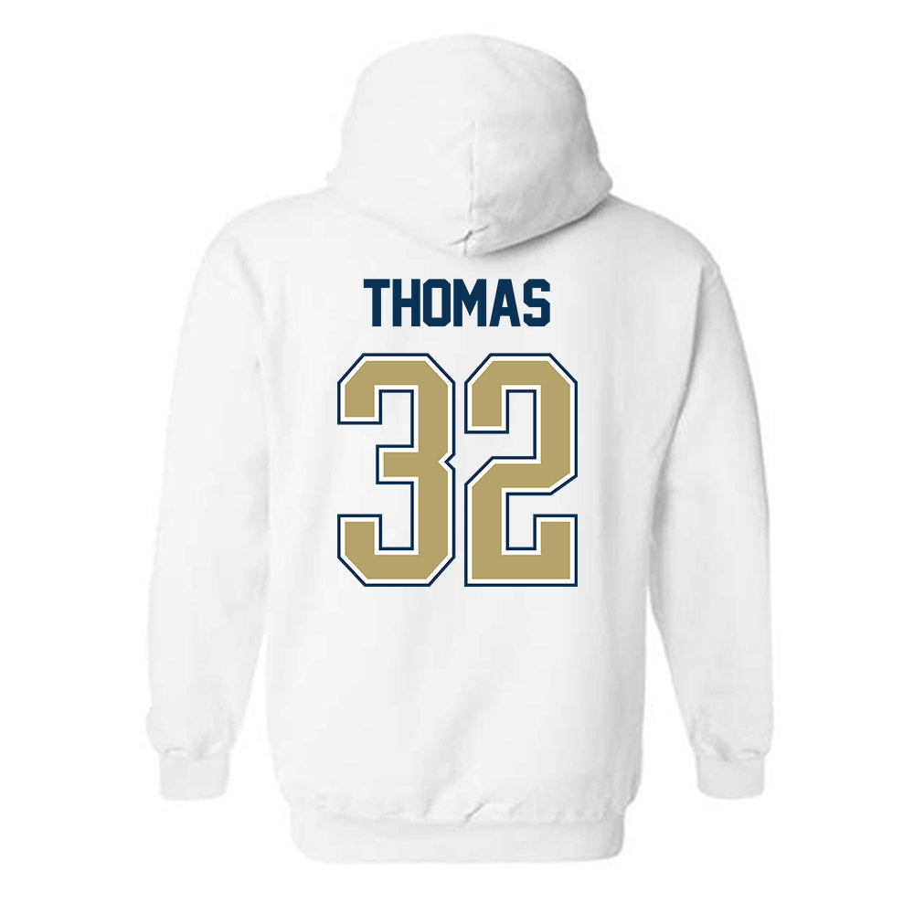 Georgia Tech - NCAA Women's Basketball : D'Asia Thomas - NCAA® March Madness® 2025 Shersey Hooded Sweatshirt-1
