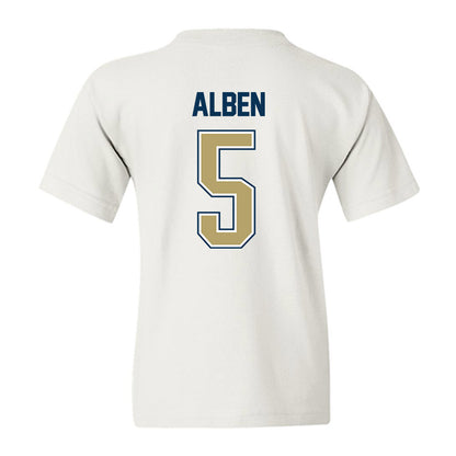 Georgia Tech - NCAA Women's Basketball : Catherine Alben - NCAA® March Madness® 2025 Shersey Youth T-Shirt-1