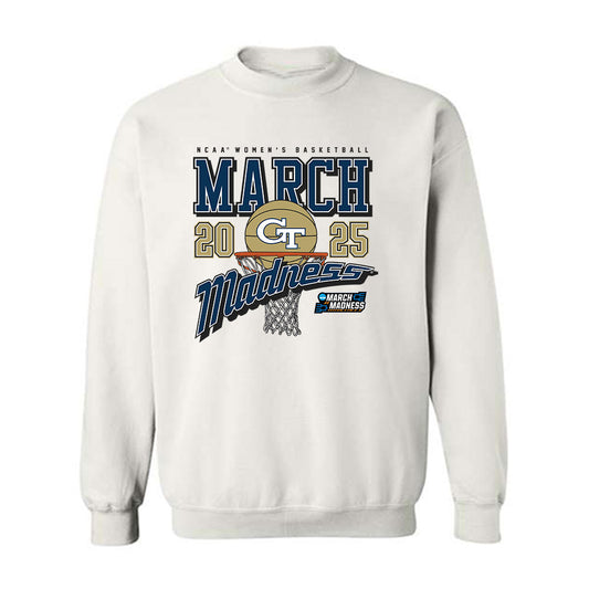 Georgia Tech - NCAA Women's Basketball : Catherine Alben - NCAA® March Madness® 2025 Shersey Crewneck Sweatshirt-0