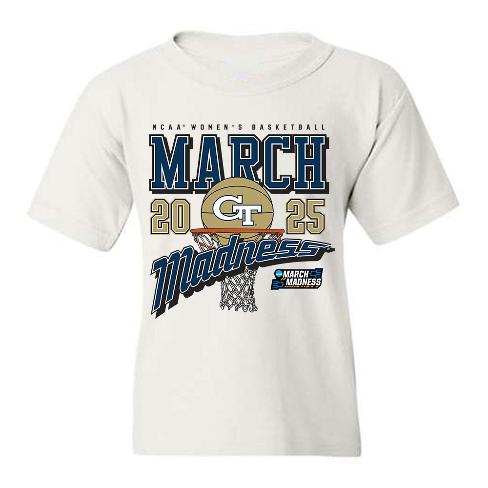 Georgia Tech - NCAA Women's Basketball : Ariadna Termis Casas - NCAA® March Madness® 2025 Shersey Youth T-Shirt-0