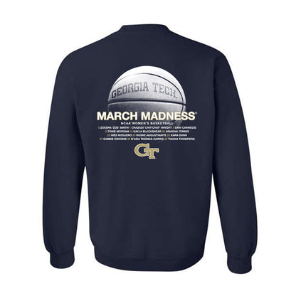 Georgia Tech - NCAA Women's Basketball : D'Asia Thomas - NCAA® March Madness® 2025 Shersey Crewneck Sweatshirt-1