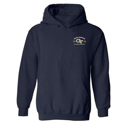 Georgia Tech - NCAA Women's Basketball : In�s Noguero - NCAA® March Madness® 2025 Shersey Hooded Sweatshirt-0