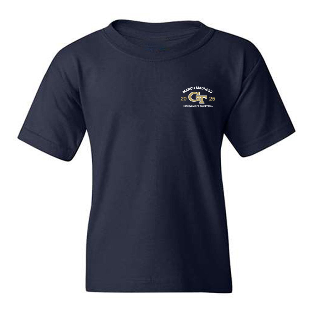Georgia Tech - NCAA Women's Basketball : In�s Noguero - NCAA® March Madness® 2025 Shersey Youth T-Shirt-0