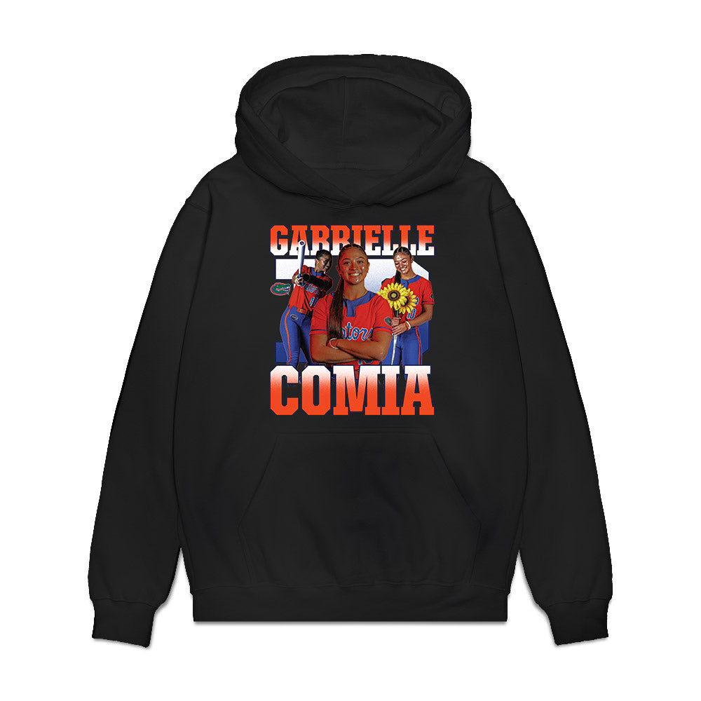 Florida - NCAA Softball : Gabrielle Comia - Collage Premium Hooded Sweatshirt-0