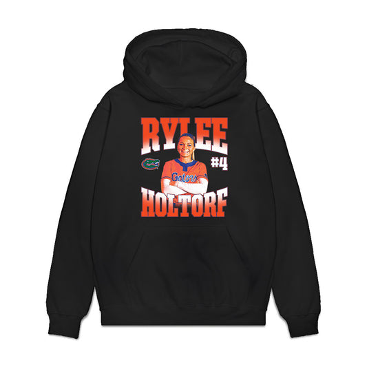 Florida - NCAA Softball : Rylee Holtorf - Collage Premium Hooded Sweatshirt-0