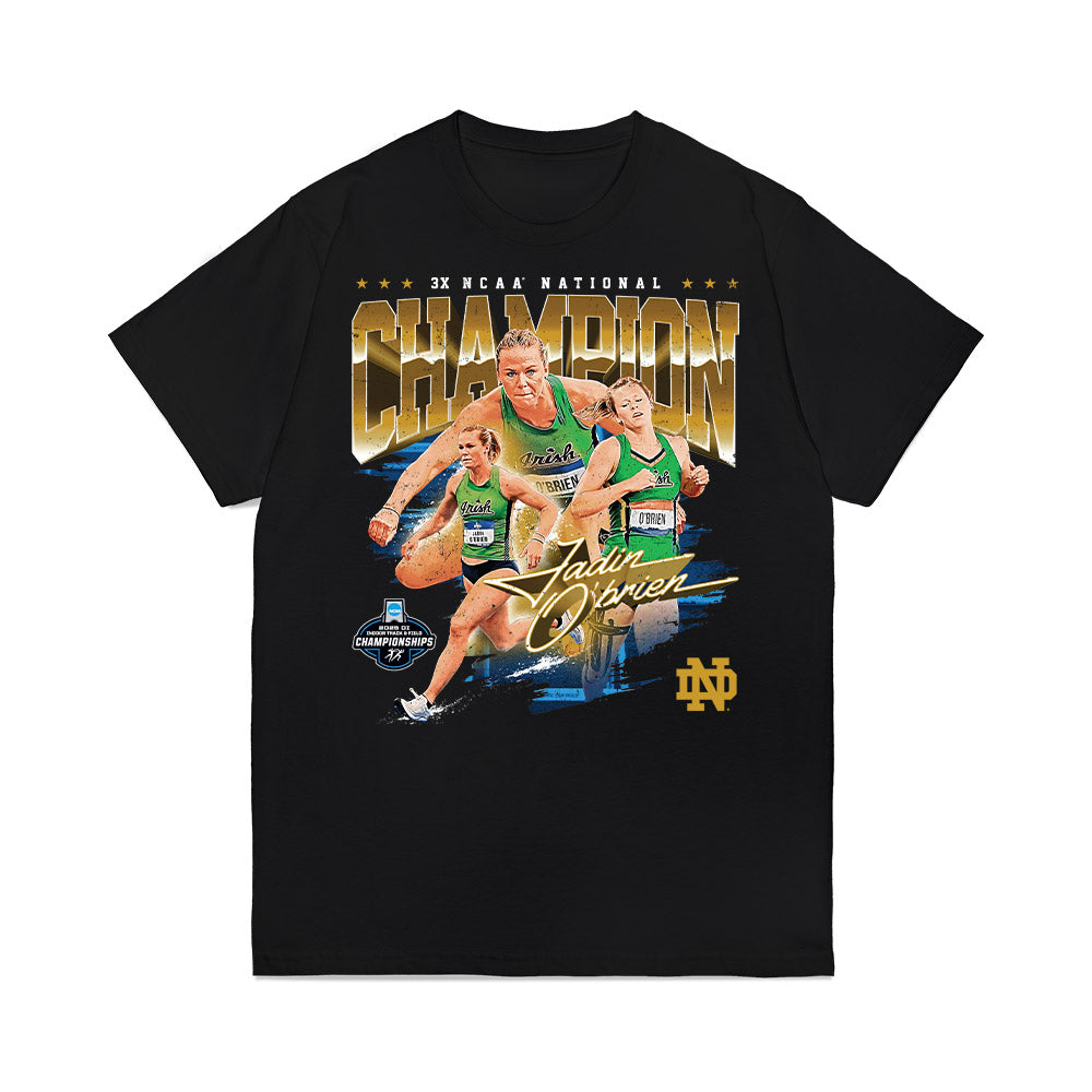 Notre Dame - NCAA Women's Track & Field : Jadin O'Brien - Premium T-Shirt-0